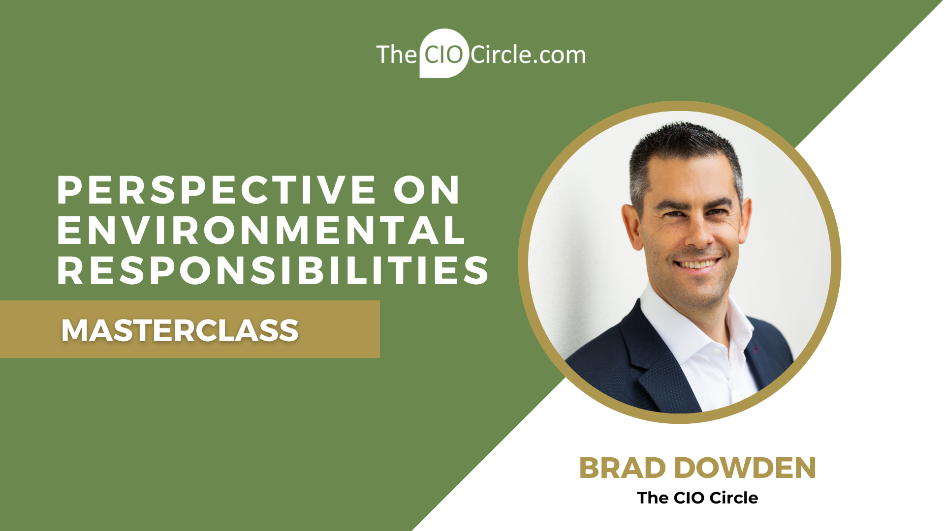 Brad Dowden  Sustainability Series